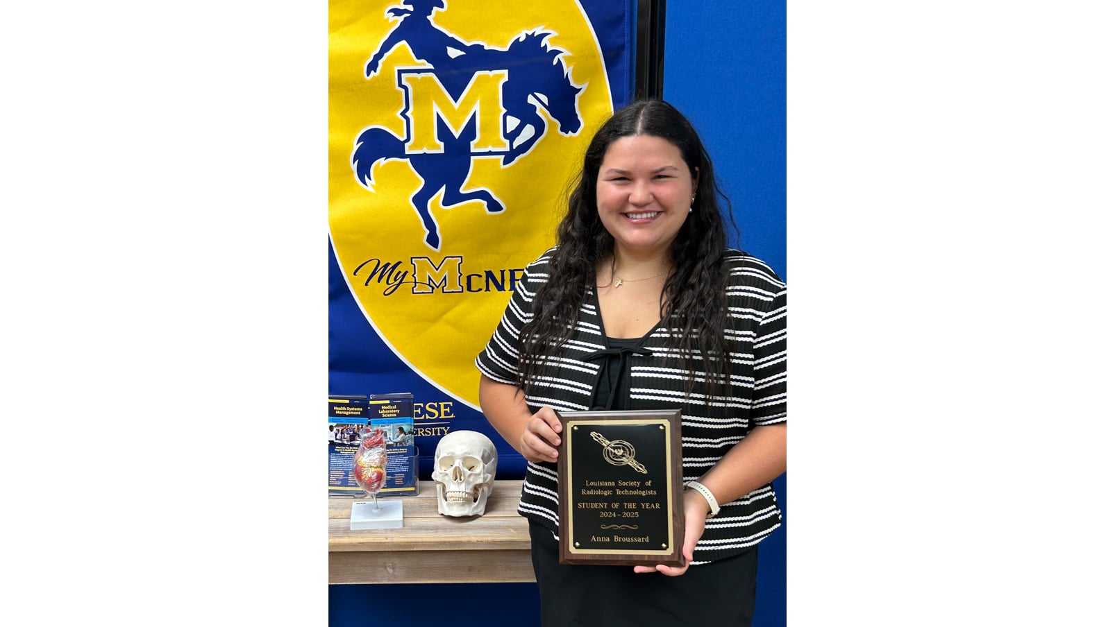 McNeese Grad Named 2025 Outstanding Student  by the LSRT 