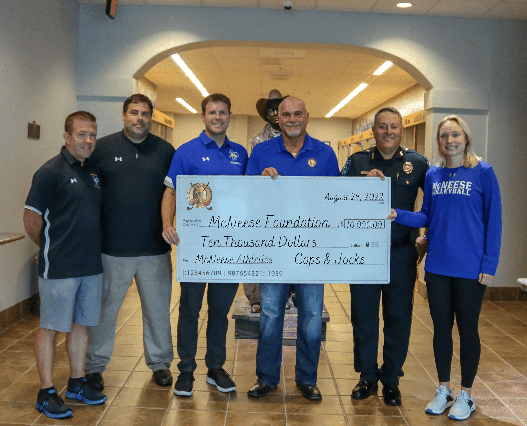 Cops and Jocks donates $10,000 to McNeese