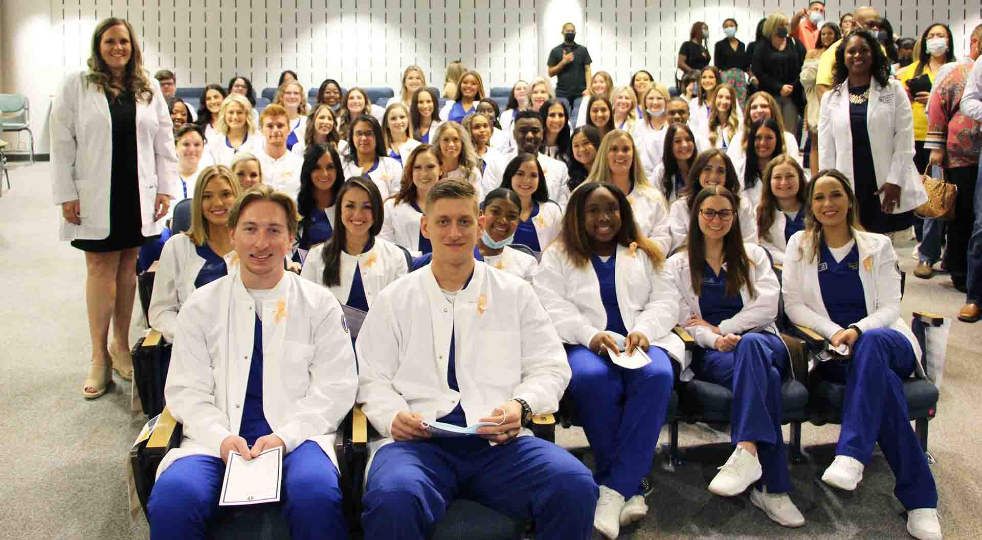 Nursing Students Receive White Coats During Ceremony