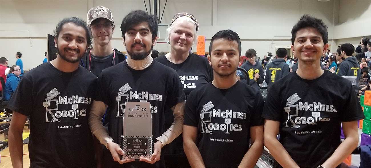 McNeese Robotics Team Wins Design Award in Houston Competition
