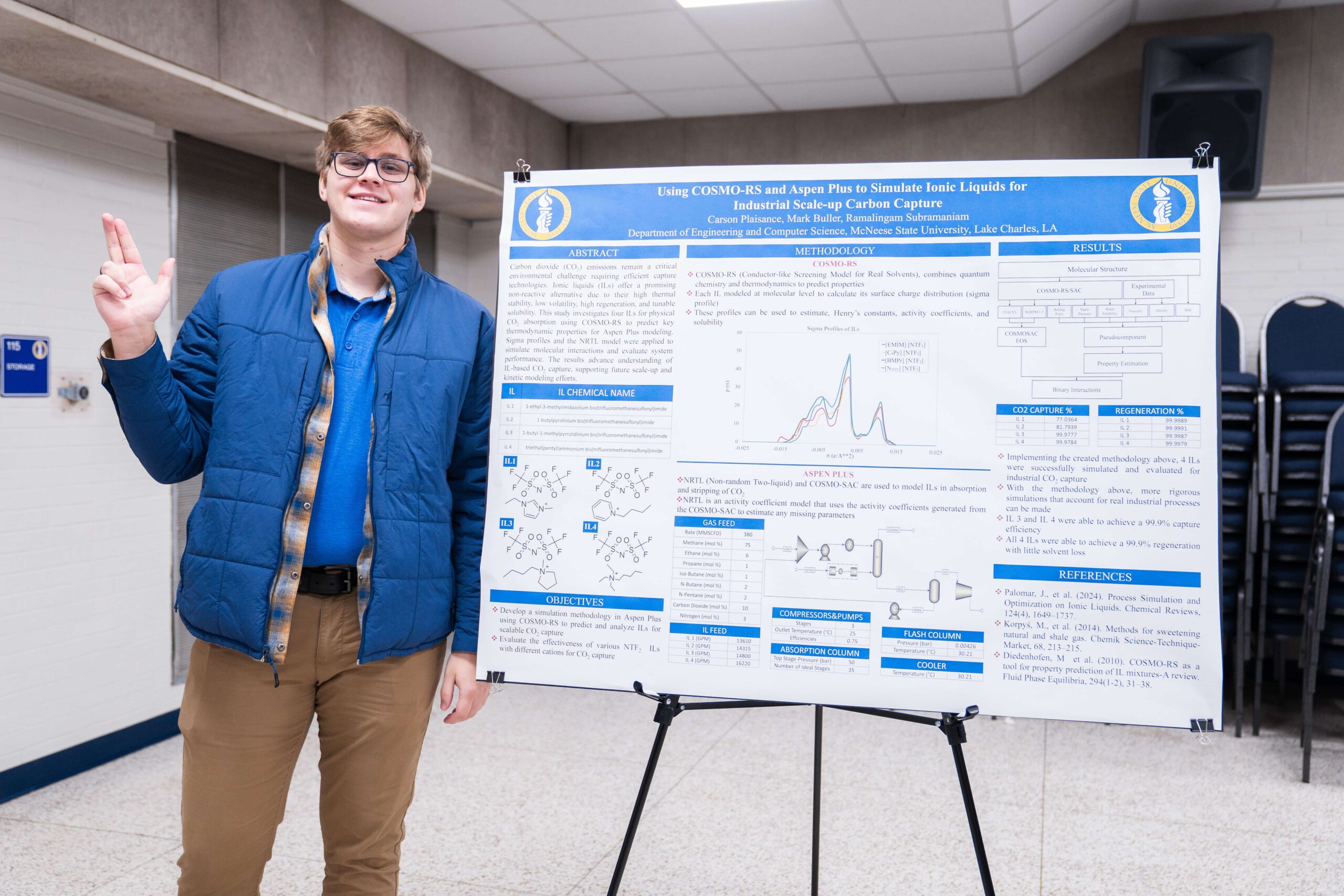 McNeese Senior Engages in Undergraduate Research Symposium 